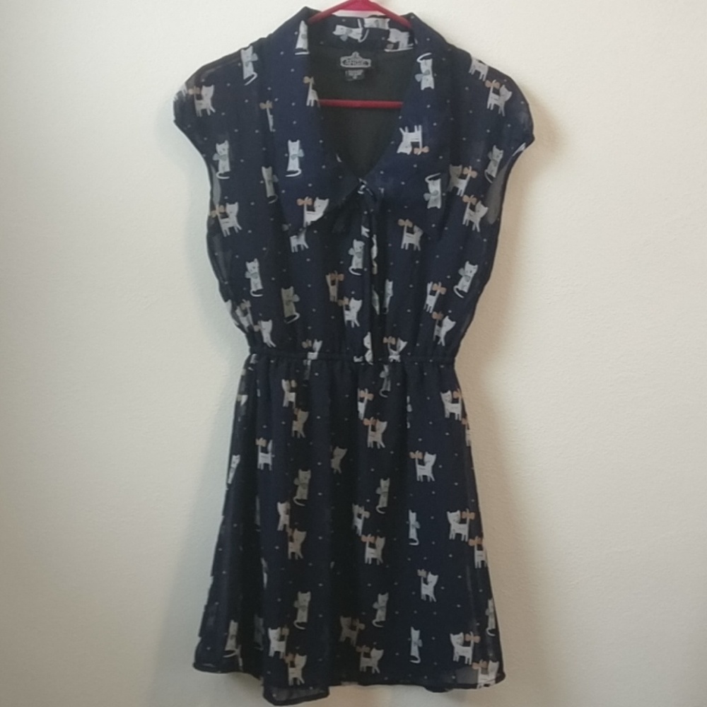 Cat Patterned Dress